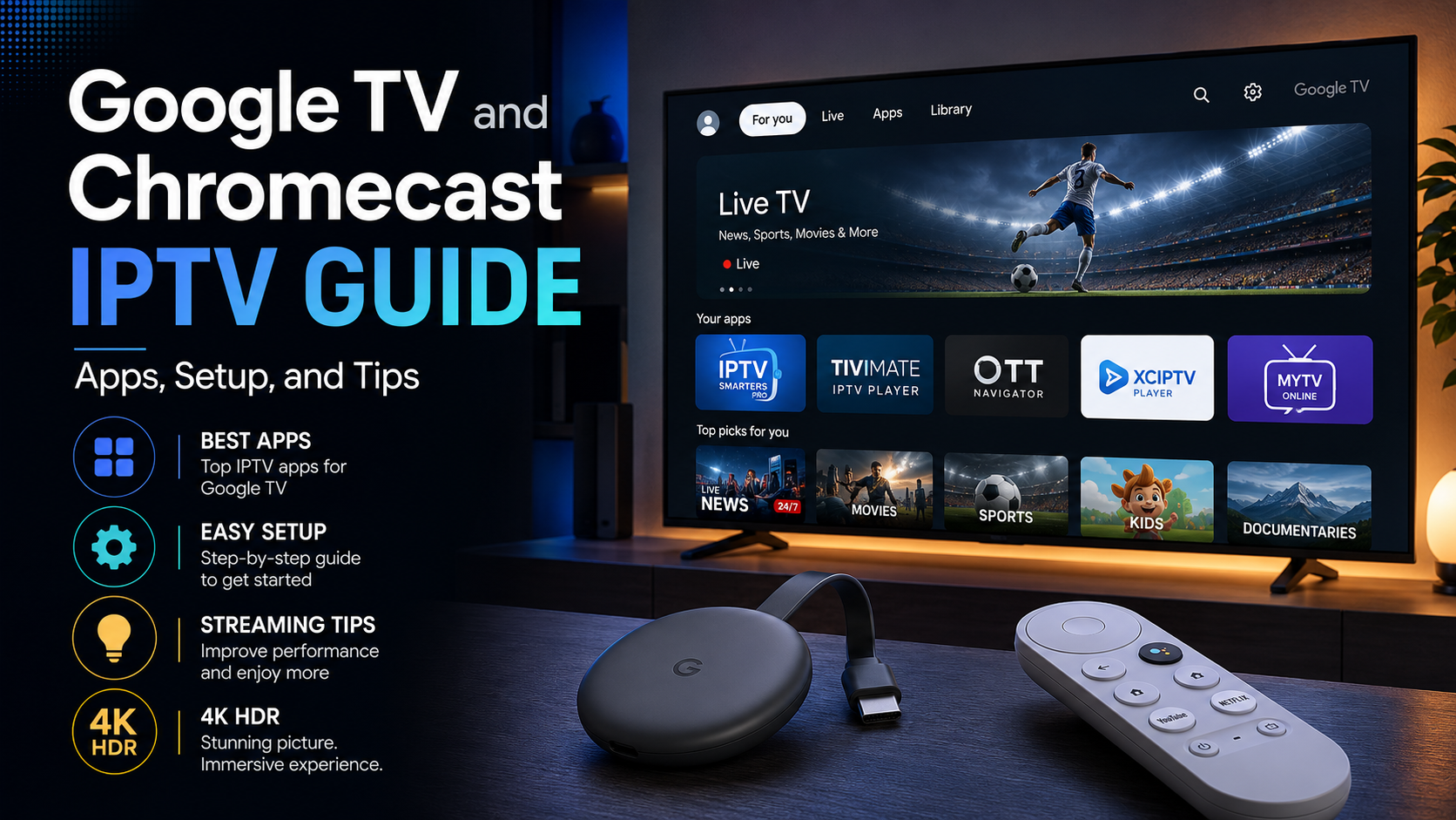 Google TV and Chromecast IPTV Guide: Apps, Setup, and Tips