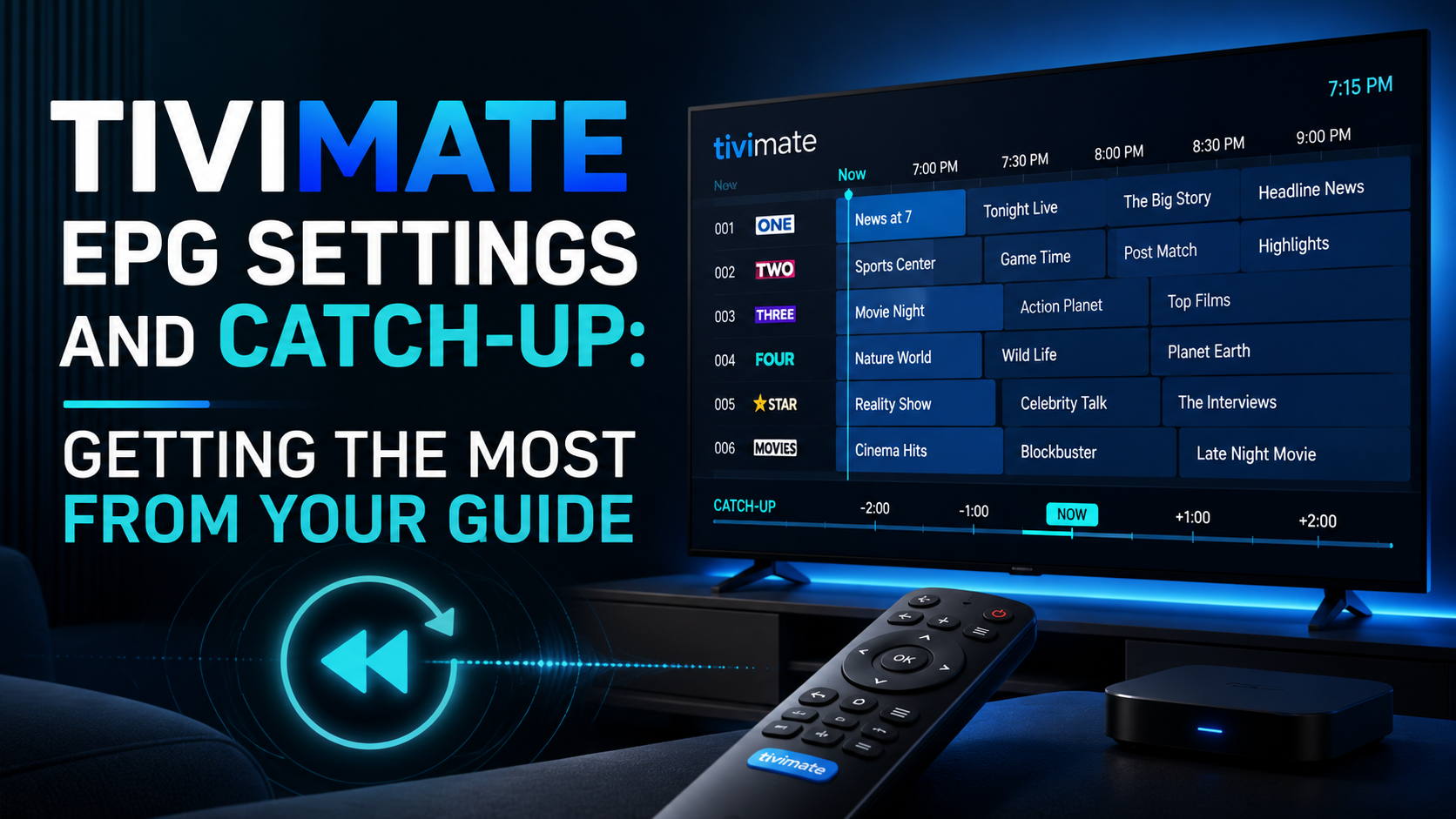 TiviMate EPG Settings and Catch-Up: Getting the Most from Your Guide